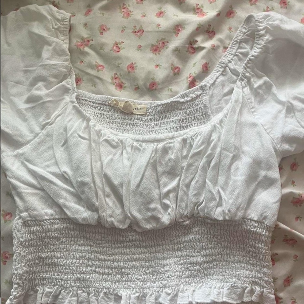 Pacsun white ruffle top